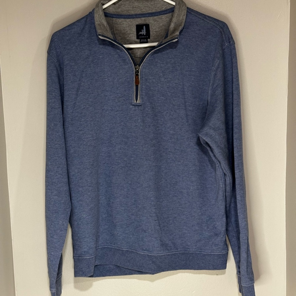 Johnnie O Men's Blue Quarter-Zip Sweater. Size M.